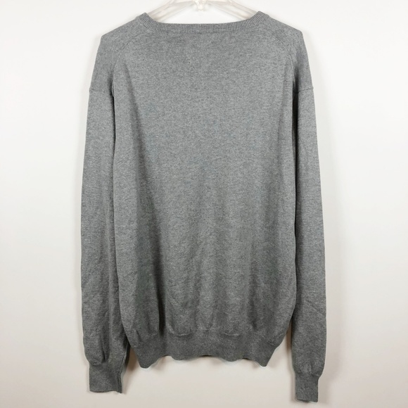 Ralph Lauren Chaps Mens XXL V Neck Sweater Gray - Picture 2 of 7
